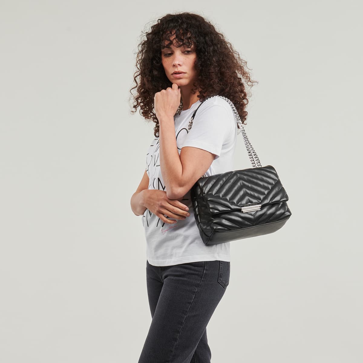 Women's Shoulder Bags Armani Exchange Black