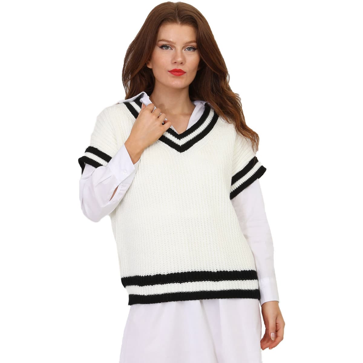Women's Sweaters La Modeuse White
