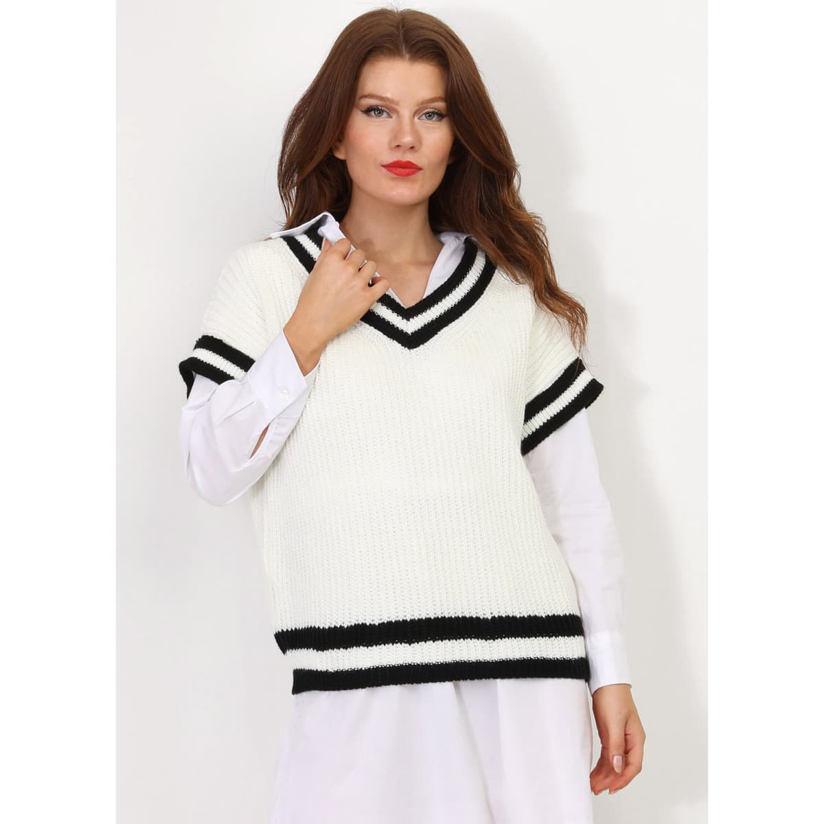 Women's Sweaters La Modeuse White