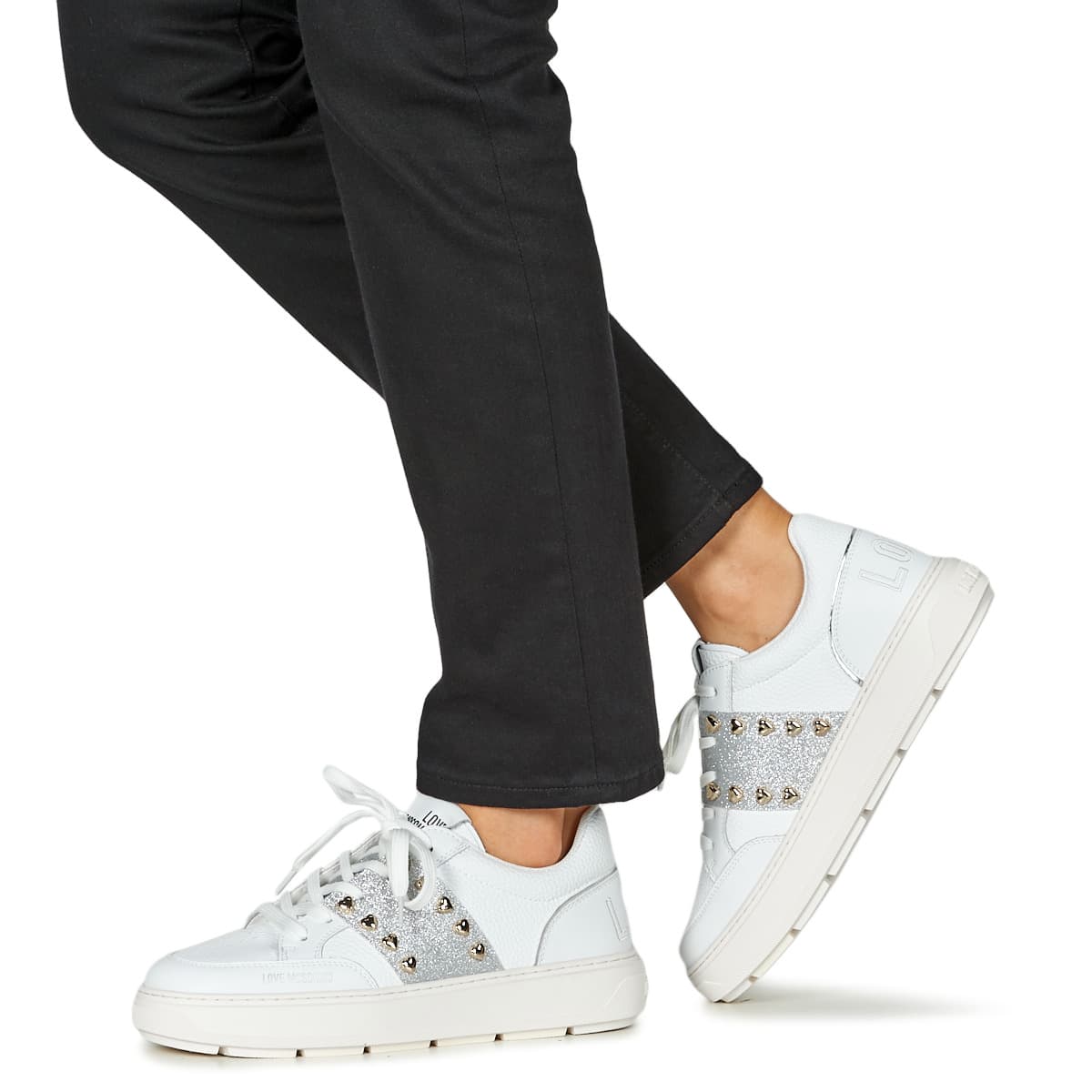 Women's Sneakers Love Moschino White