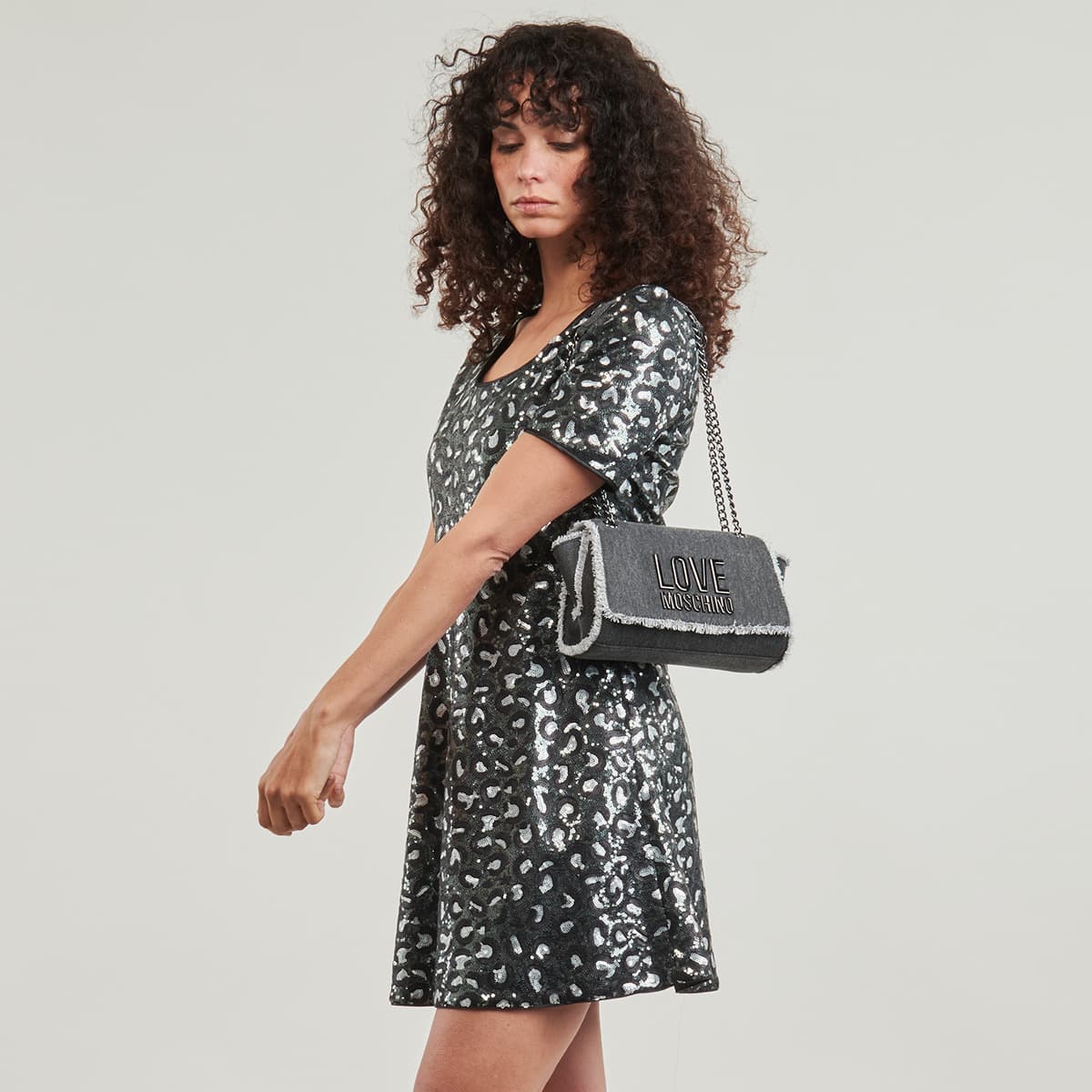 Women's Shoulder Bags Love Moschino Gray