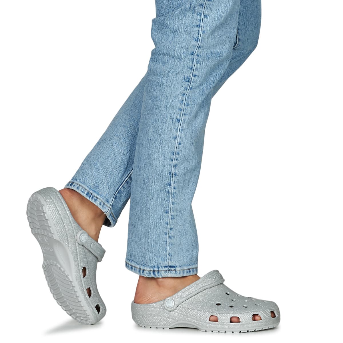 Women's Clogs Crocs Silver