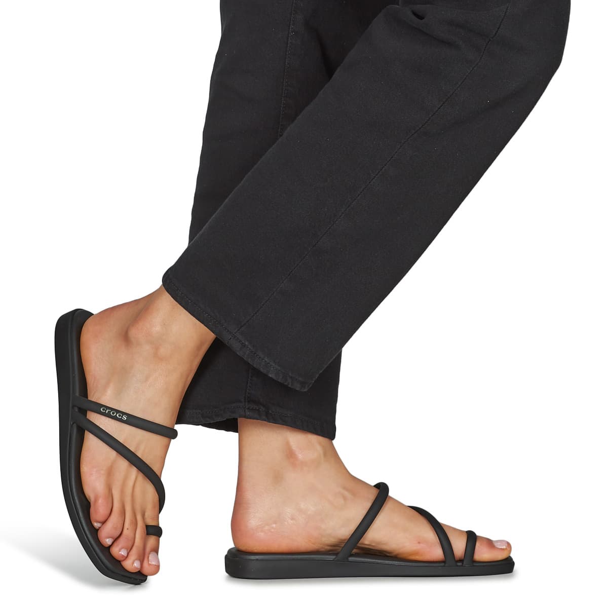 Women's Flip Flops Crocs Black