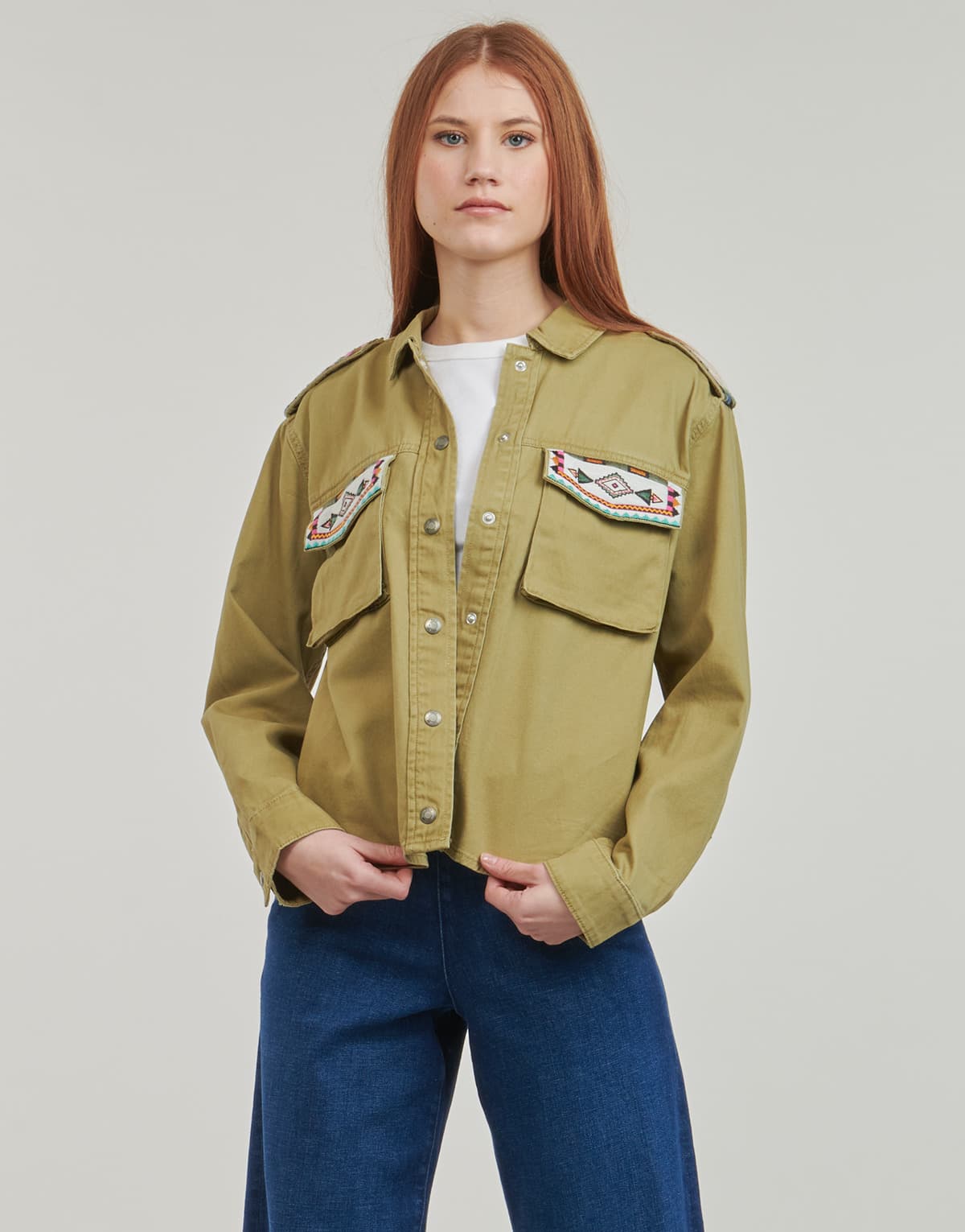 Women's Parkas Only Khaki