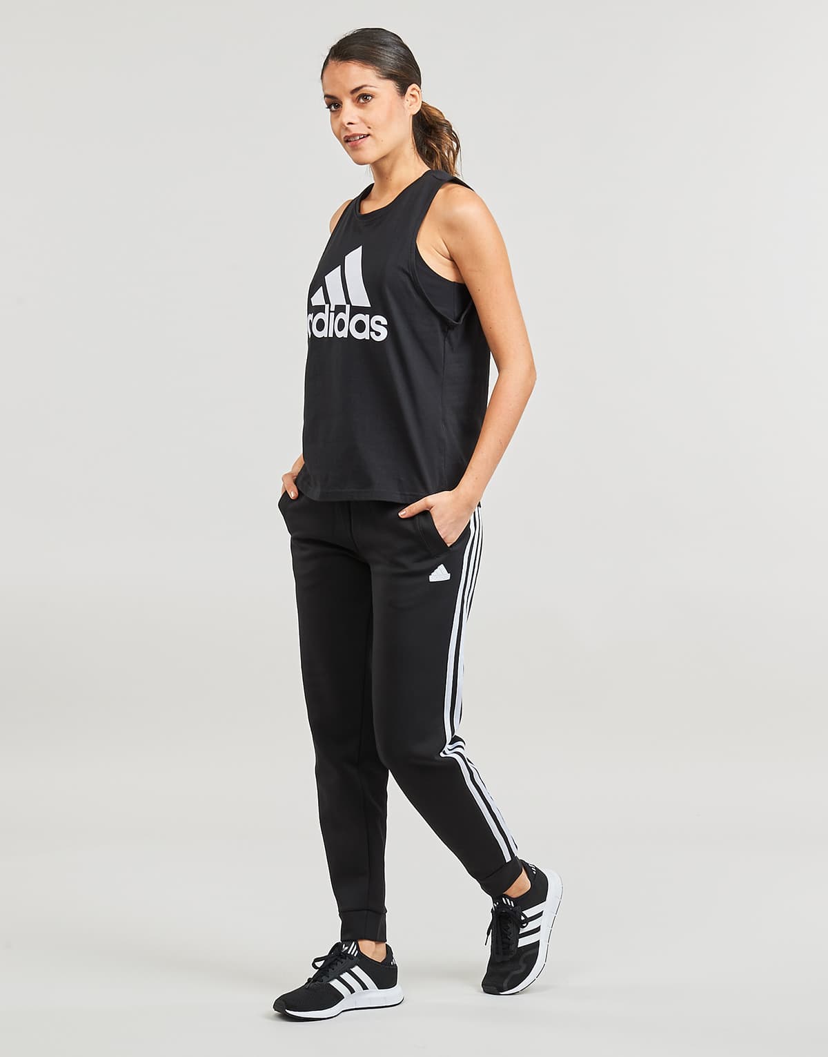 Women's Sleeveless Tops adidas Black