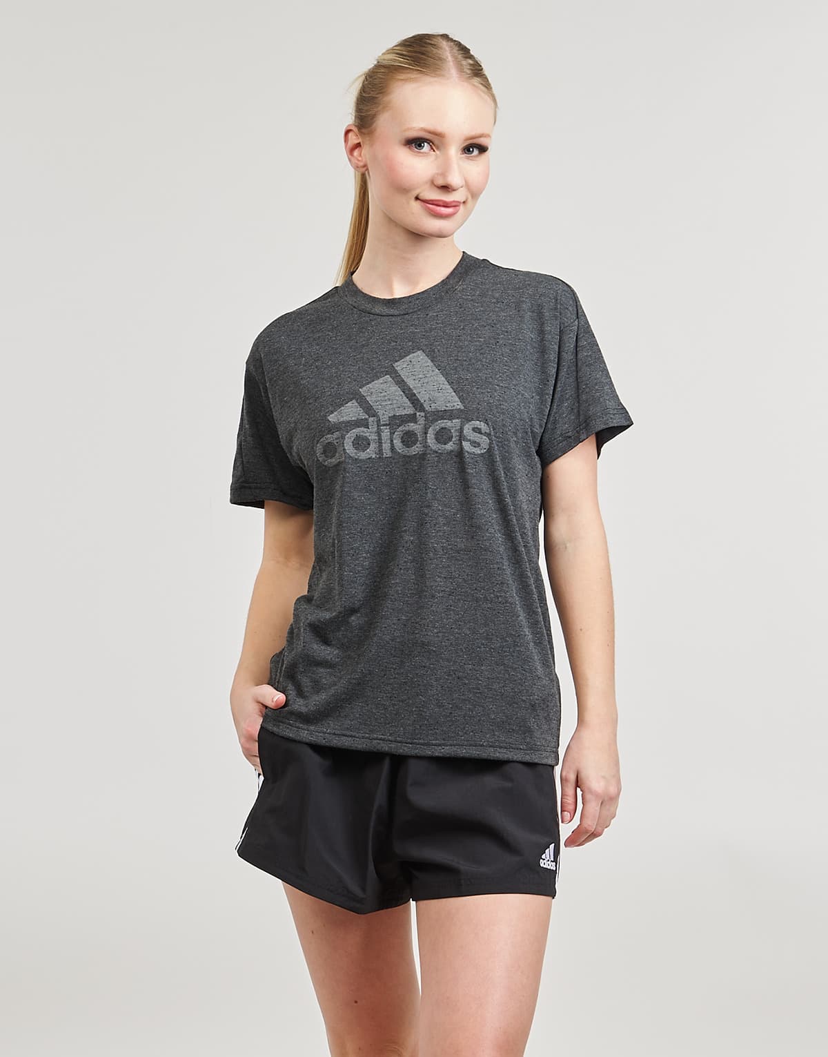 Women's T-Shirts adidas Gray