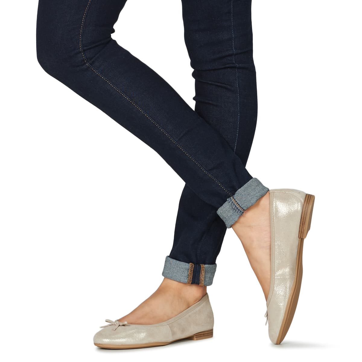 Women's Ballet Flats Tamaris Gold