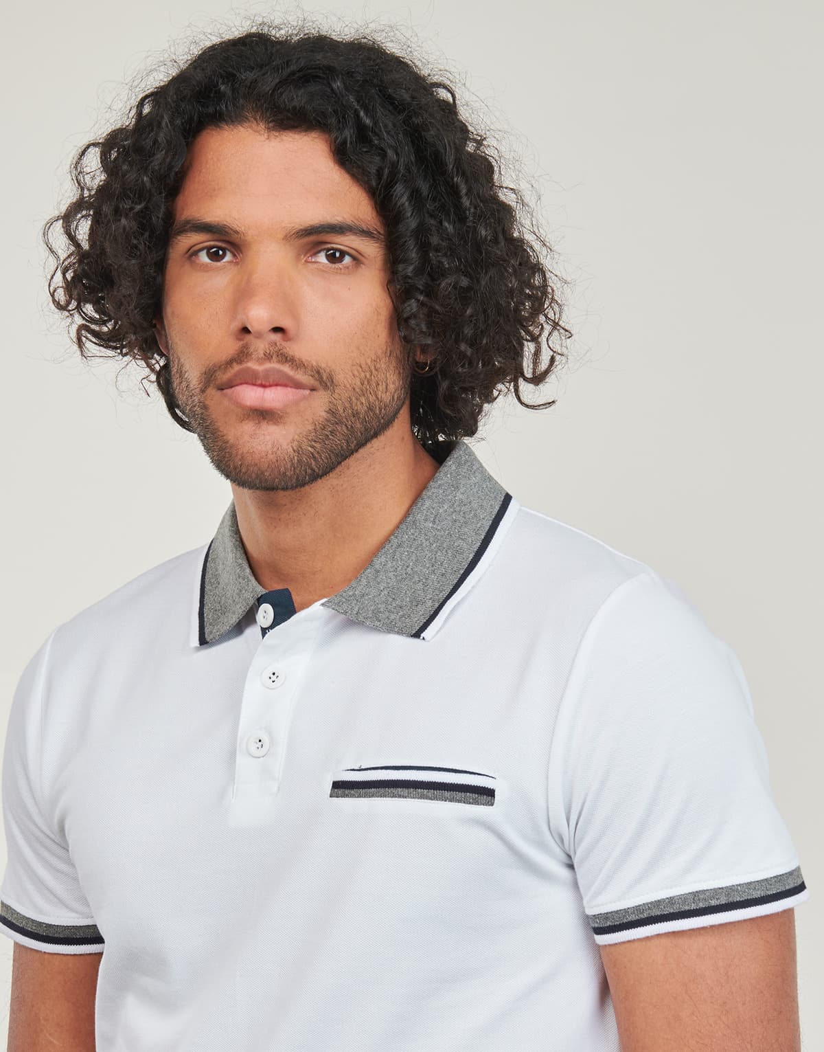 Men's Polo Shirts Yurban White