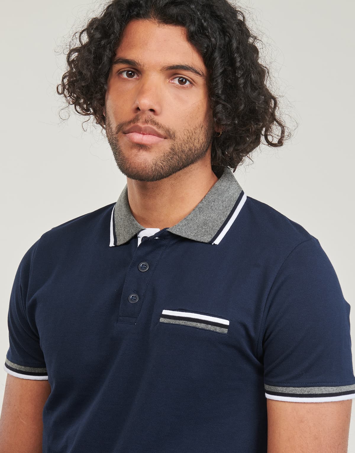 Men's Polo Shirts Yurban Blue