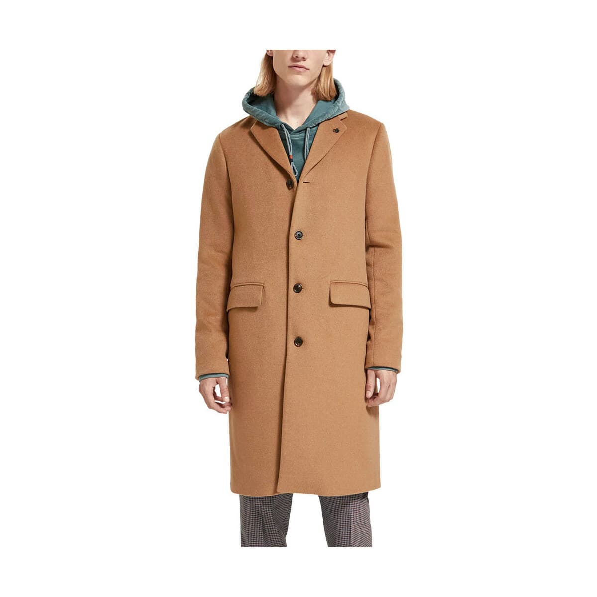 Παλτό Scotch & Soda CLASSIC WOOL BLEND OVERCOAT MEN SCOTCH SODA