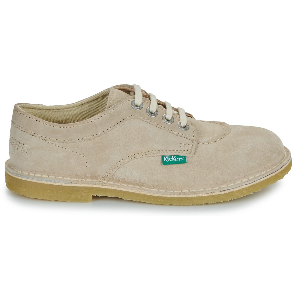 Women's Derby Shoes Kickers Beige