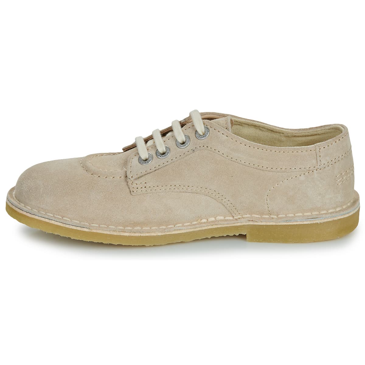 Women's Derby Shoes Kickers Beige