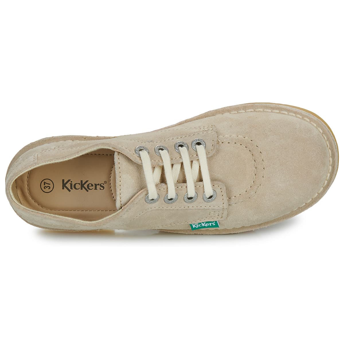 Women's Derby Shoes Kickers Beige
