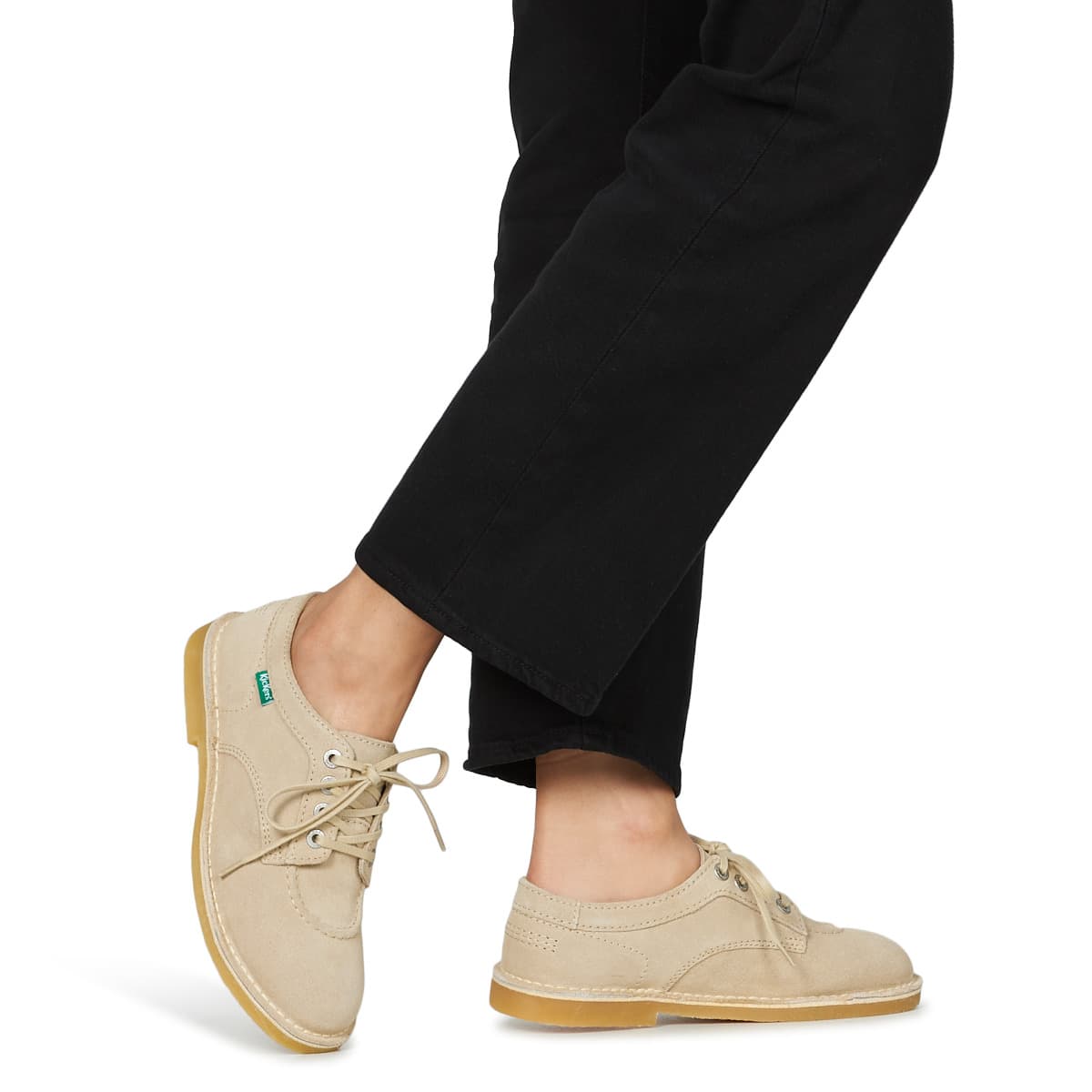 Women's Derby Shoes Kickers Beige