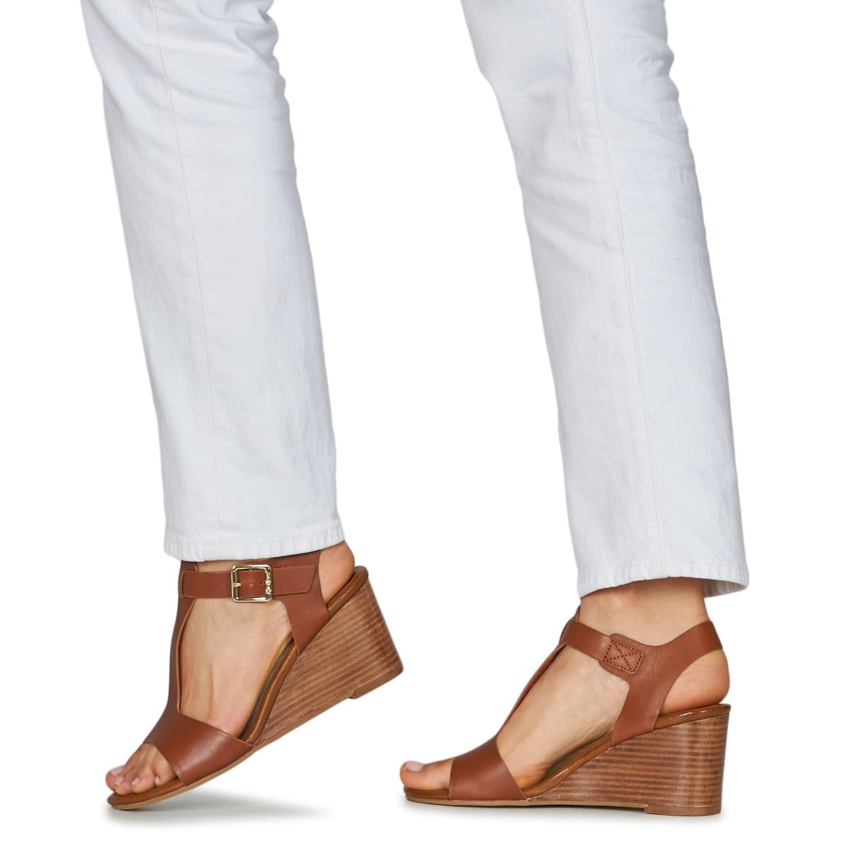 Women's Platforms Kickers Brown