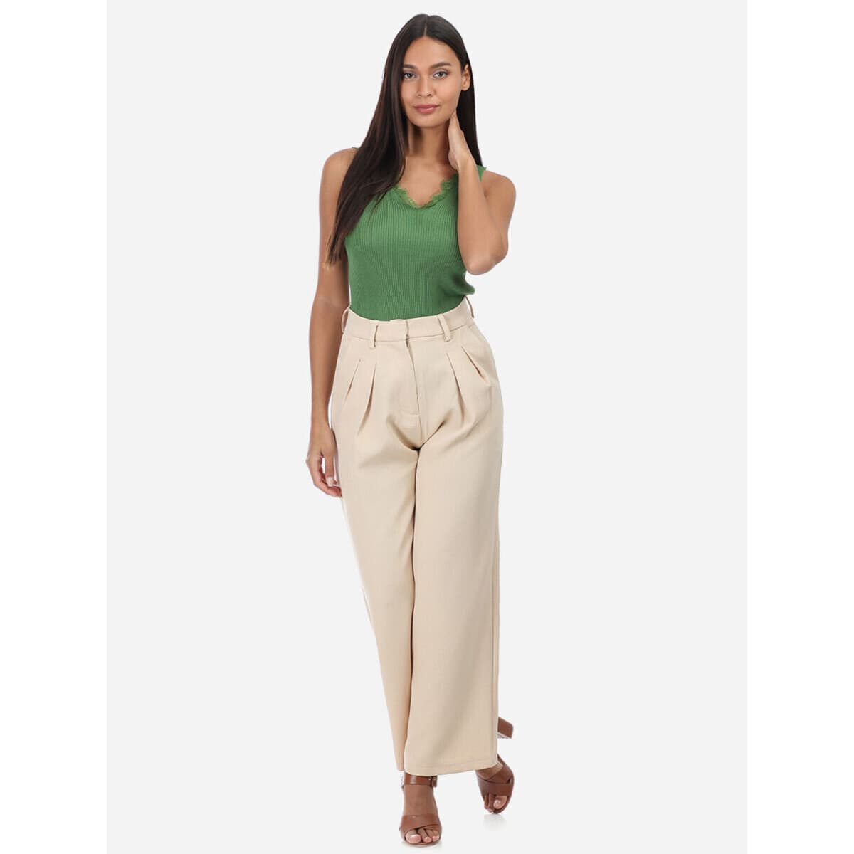 Women's Pants La Modeuse Beige
