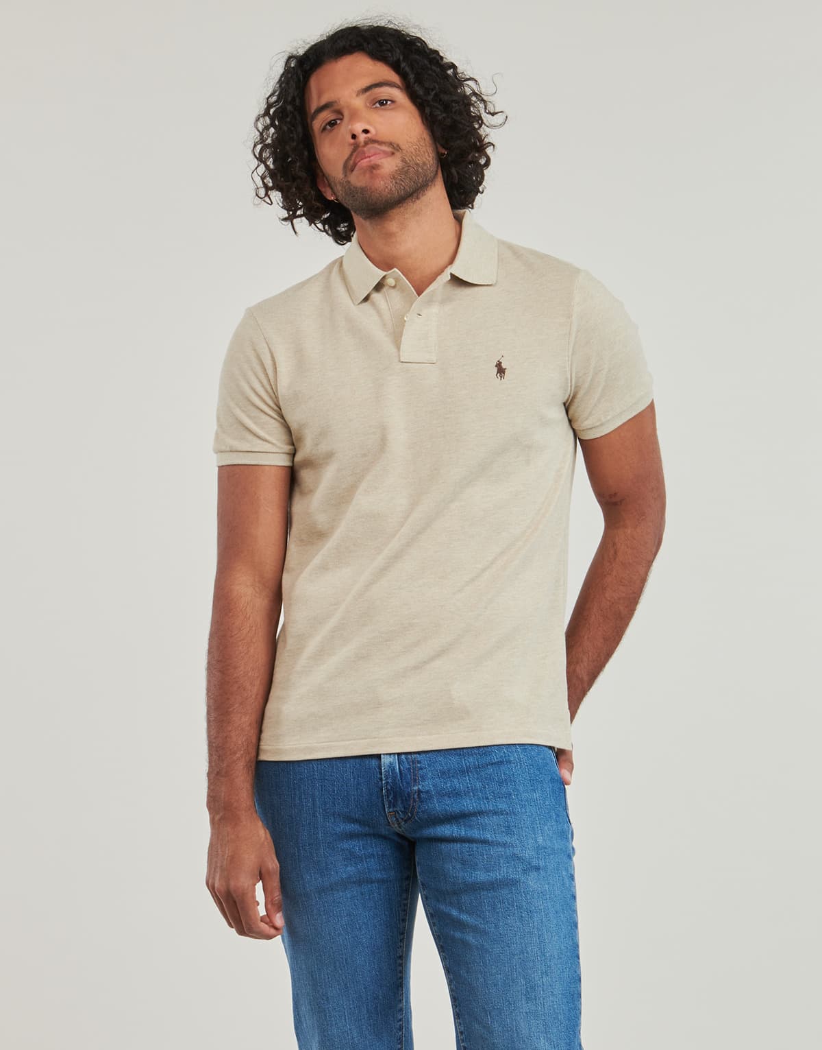 Men's Polo Shirts Polo Ralph Lauren Beige