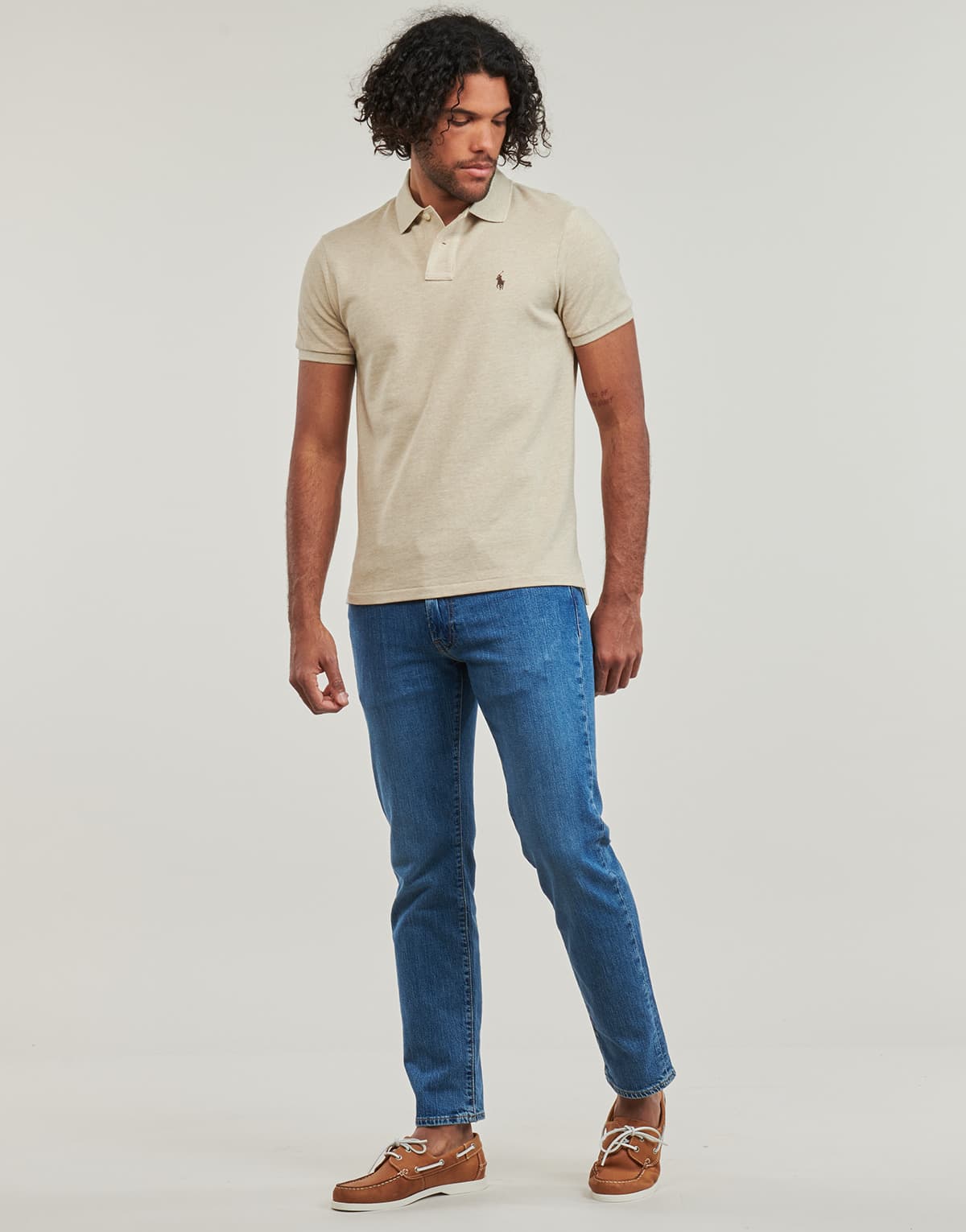 Men's Polo Shirts Polo Ralph Lauren Beige