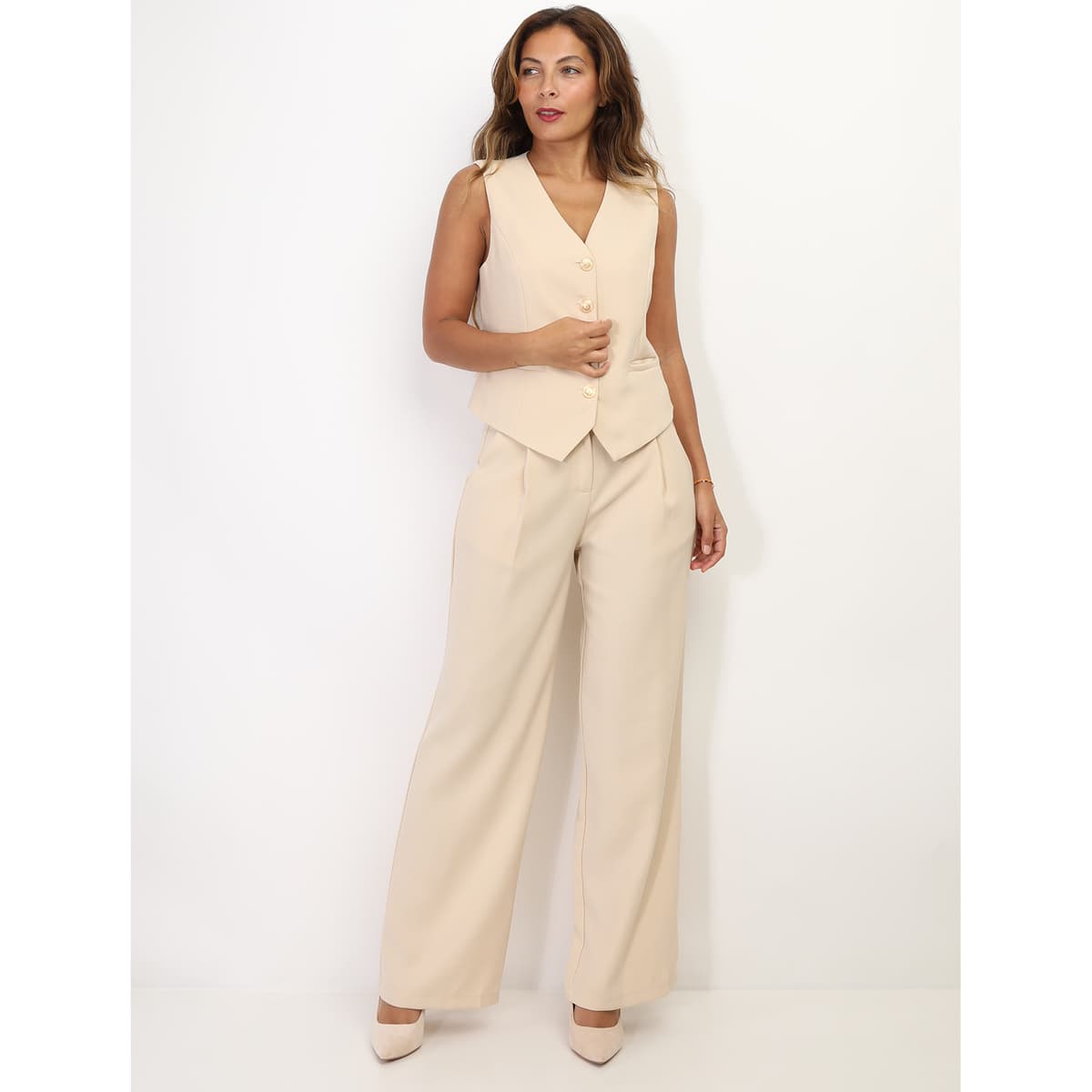 Women's Blazers La Modeuse Beige