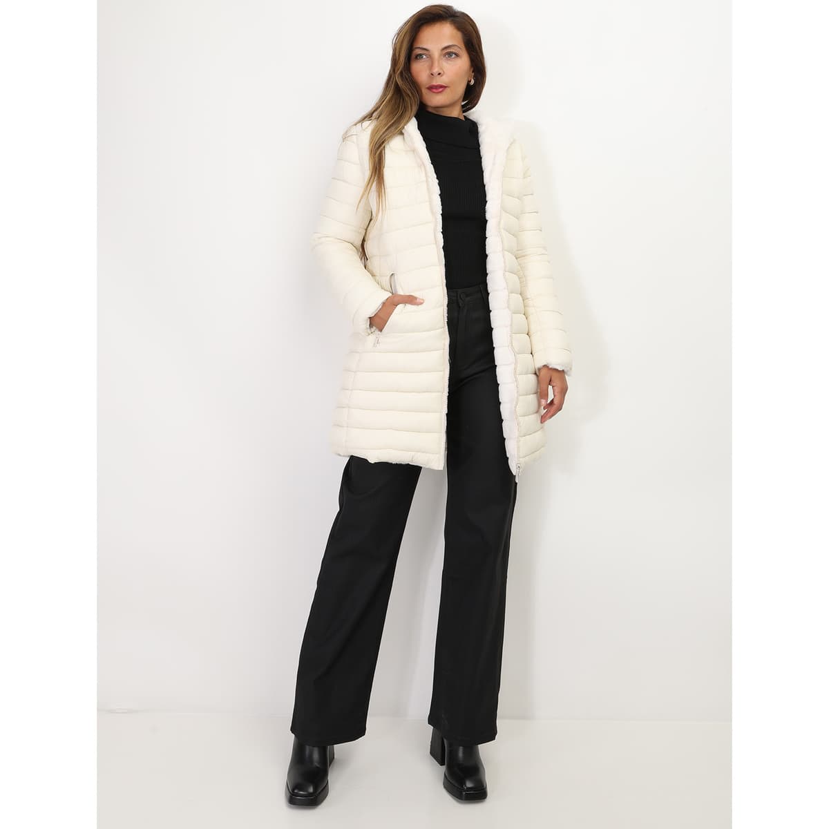Women's Coats La Modeuse White