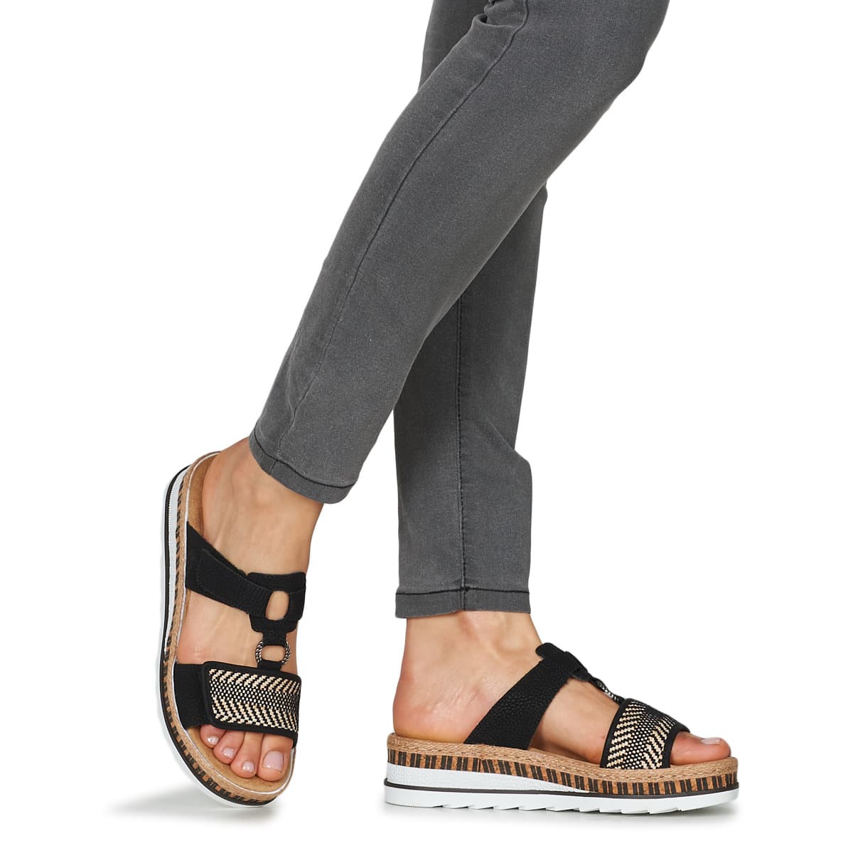 Women's Mules Rieker Black