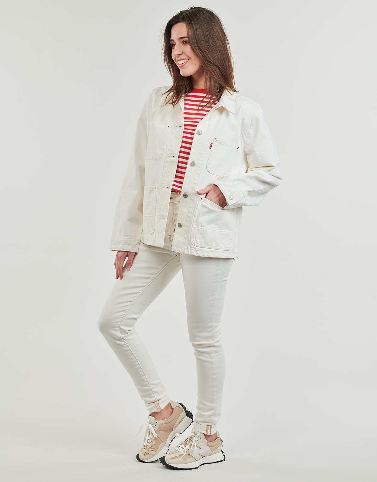Women's Jackets Levis White