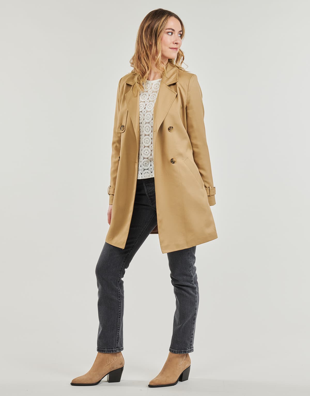 Women's Coats Vero Moda Beige