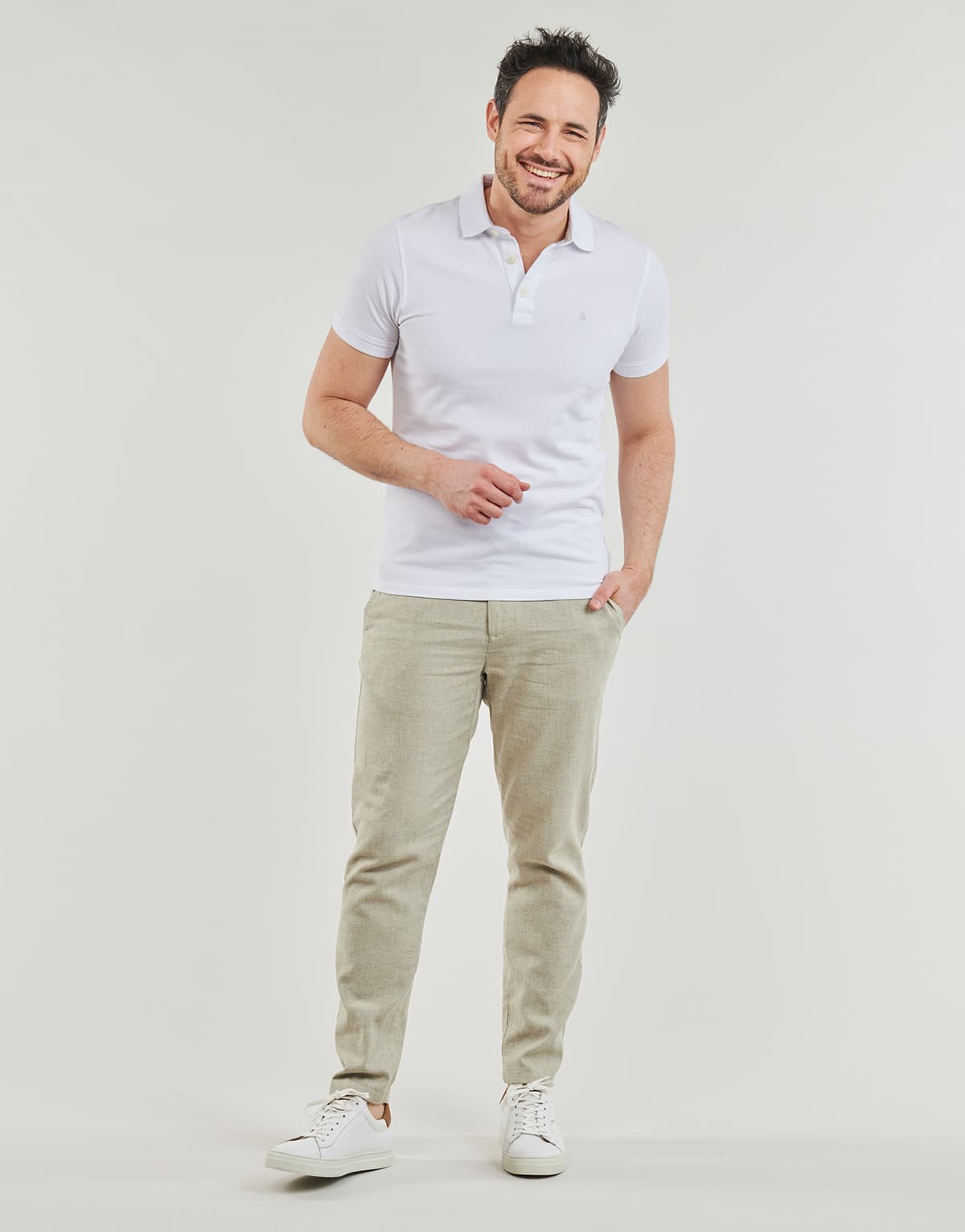 Men's Pants Selected Beige