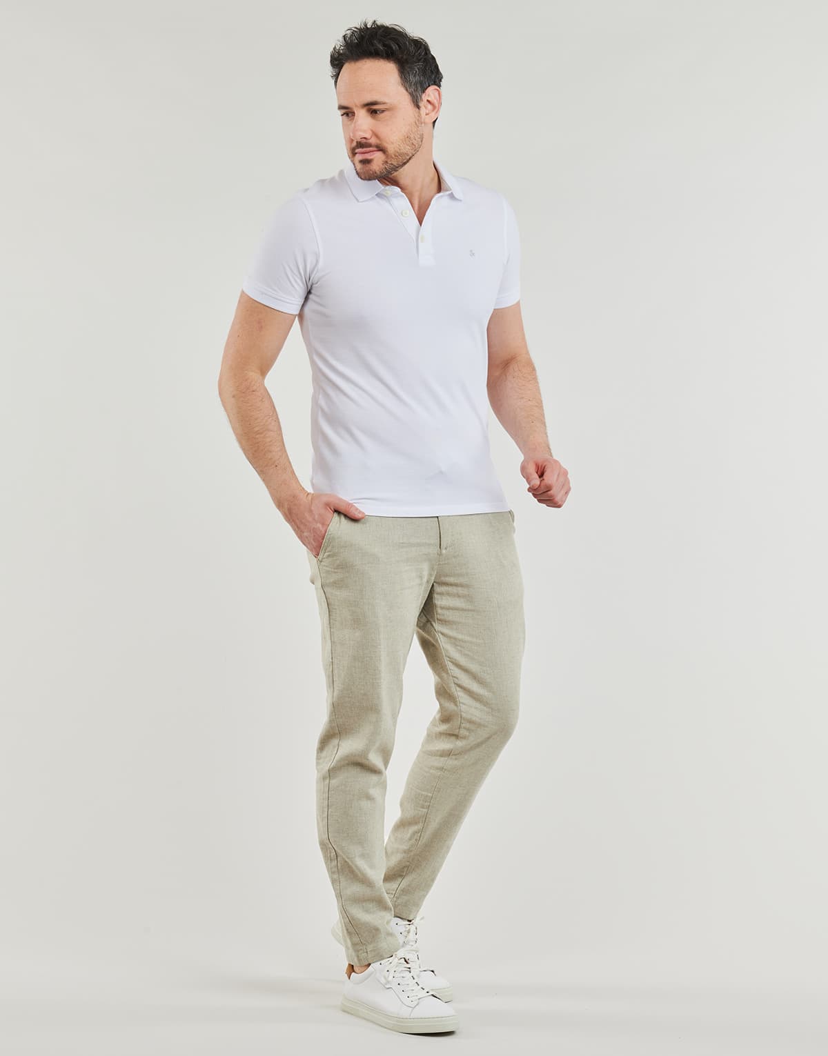 Men's Pants Selected Beige