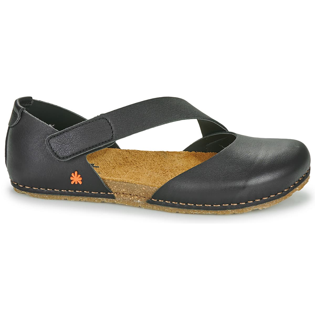 Women's Ballet Flats Art Black