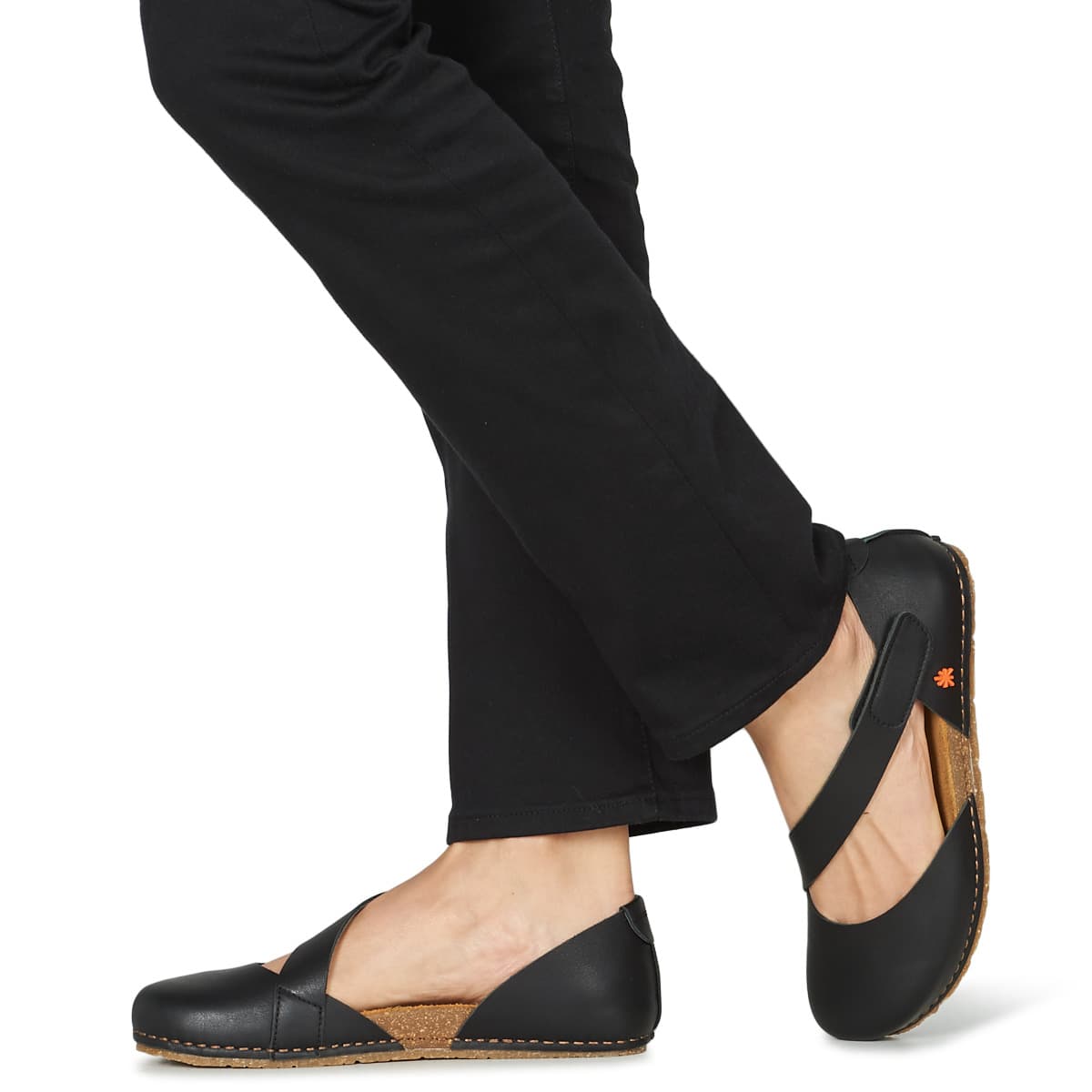 Women's Ballet Flats Art Black