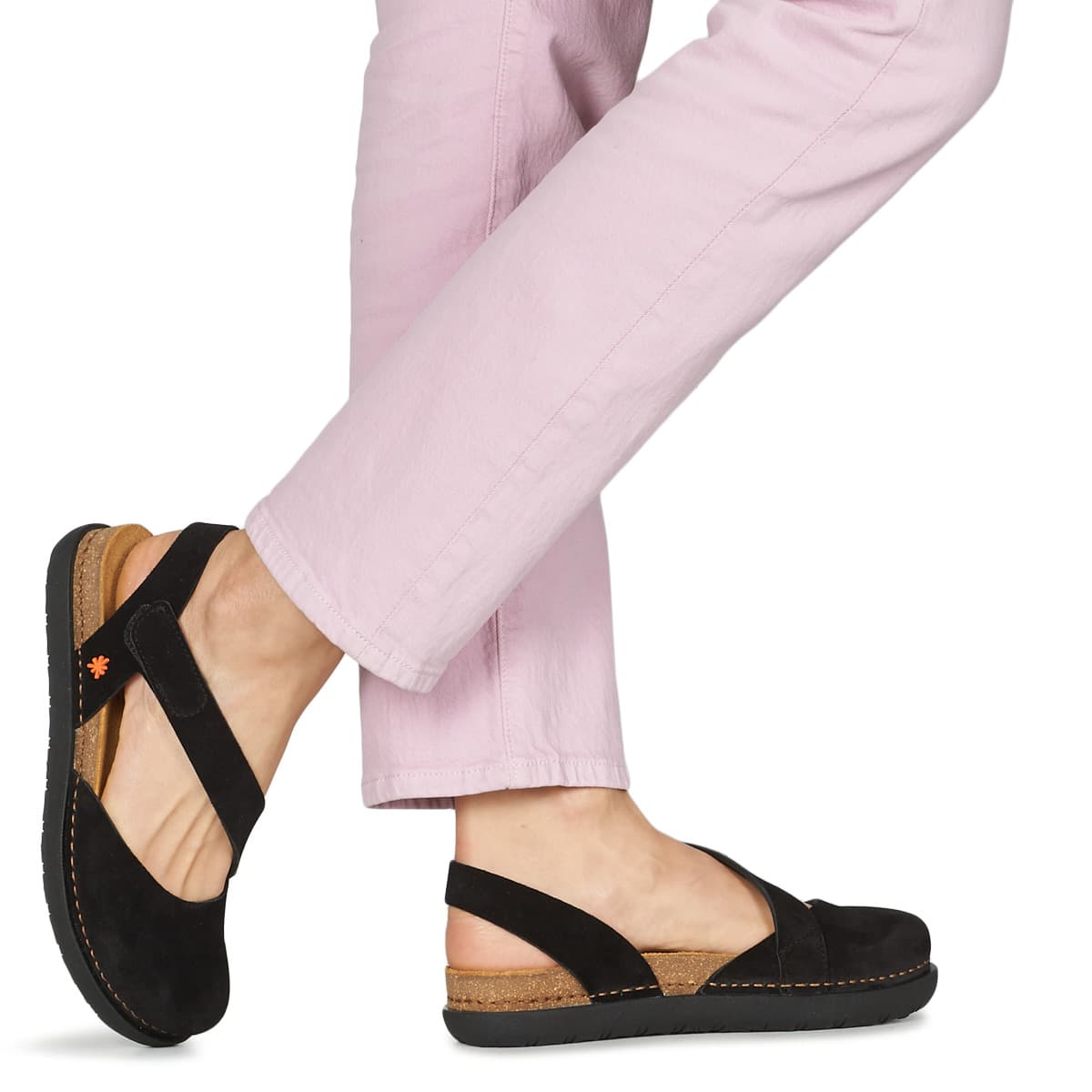 Women's Ballet Flats Art Black