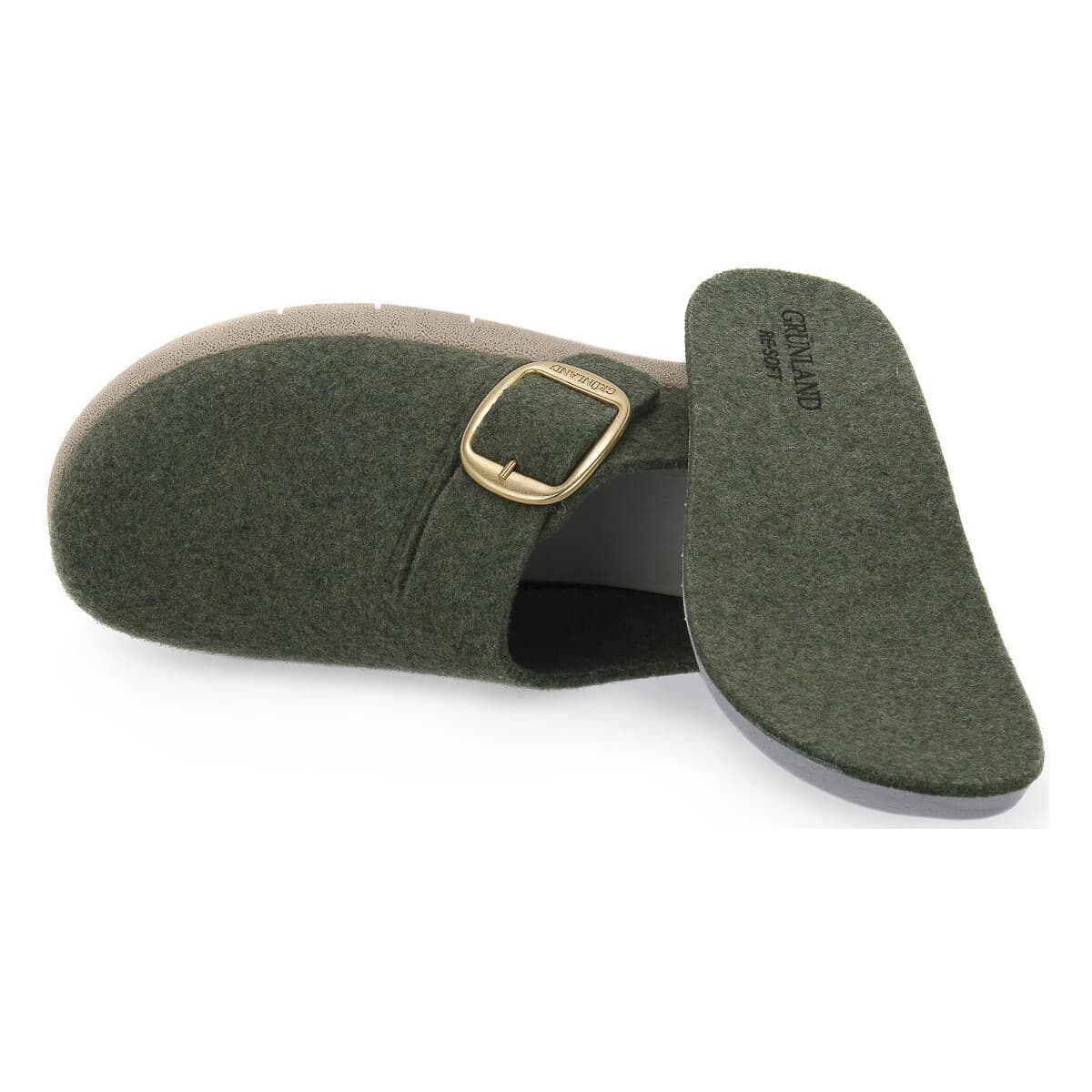 Women's House Slippers Grunland Green