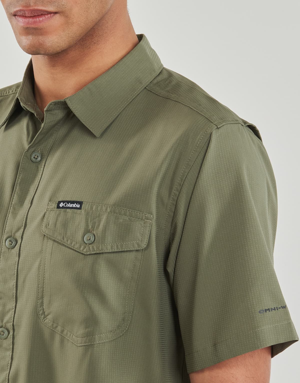 Men's Shirts Columbia Green