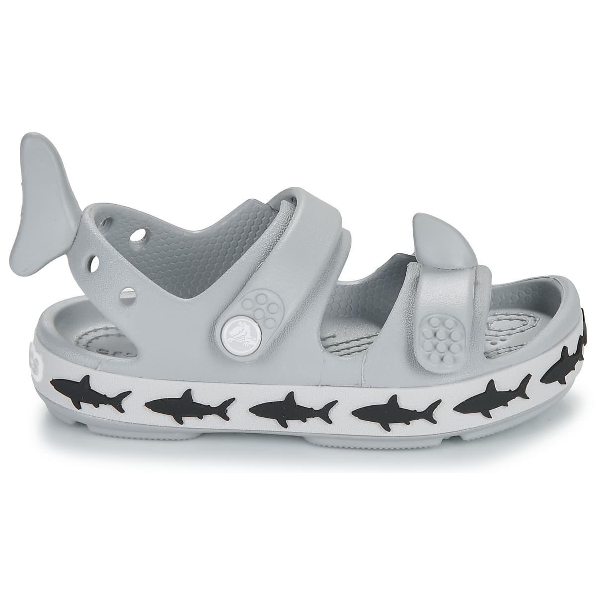 Παιδικό Πέδιλο για Αγόρι Crocs Crocband Cruiser Shark Sandal T Χρώματος Γκρι 210031-007