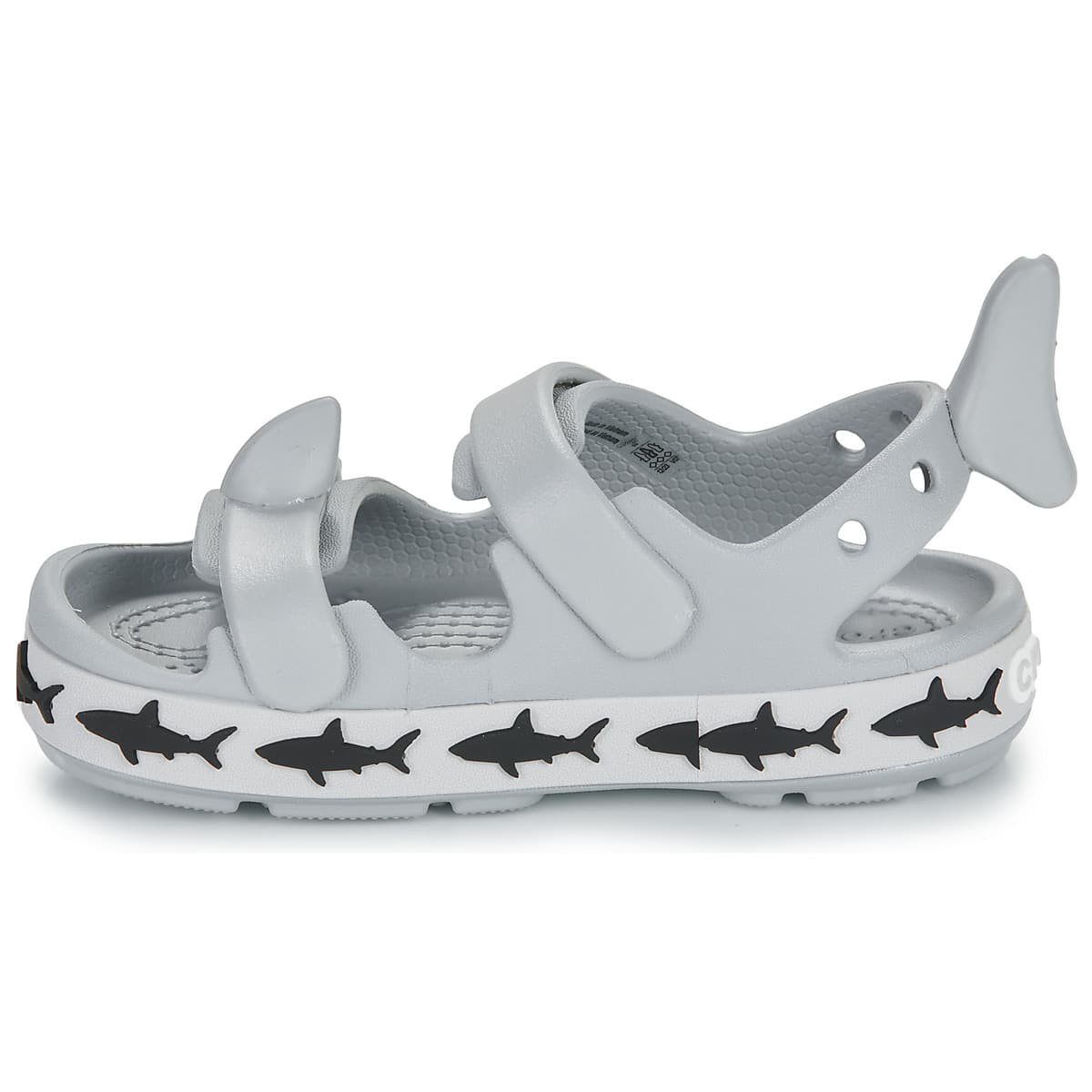 Παιδικό Πέδιλο για Αγόρι Crocs Crocband Cruiser Shark Sandal T Χρώματος Γκρι 210031-007
