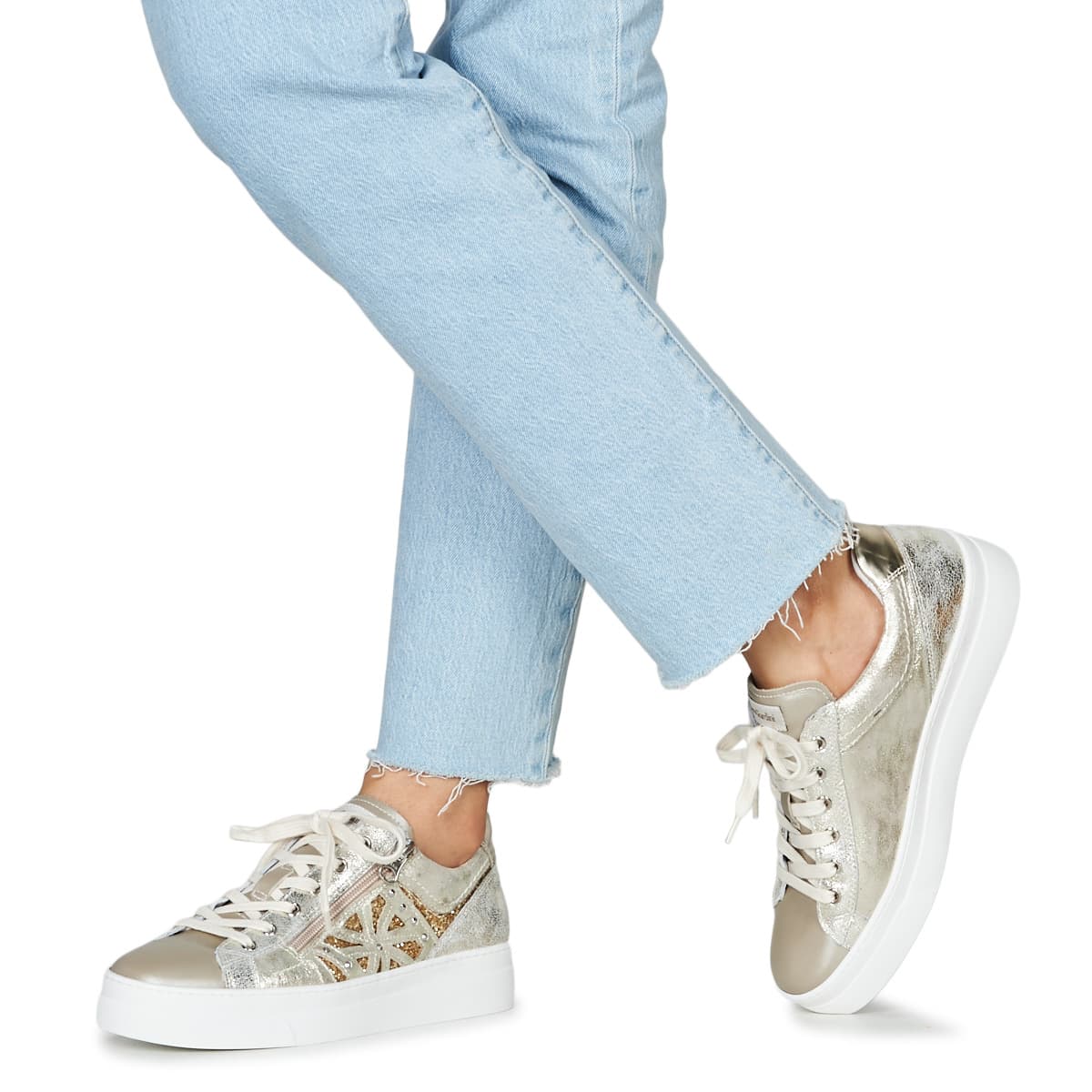 Women's Sneakers NeroGiardini Gold