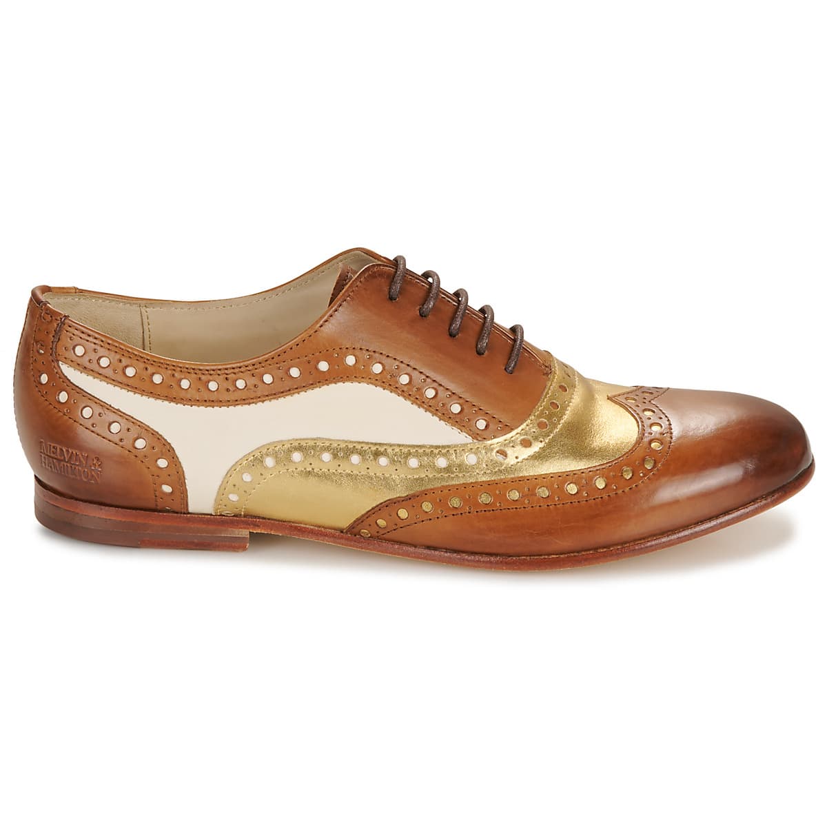 Women's Derby Shoes Melvin & Hamilton Brown