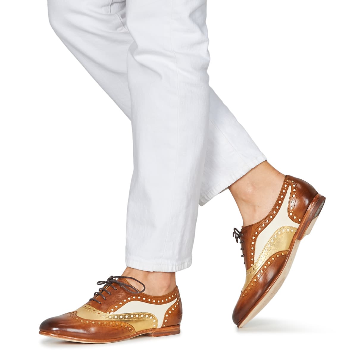 Women's Derby Shoes Melvin & Hamilton Brown