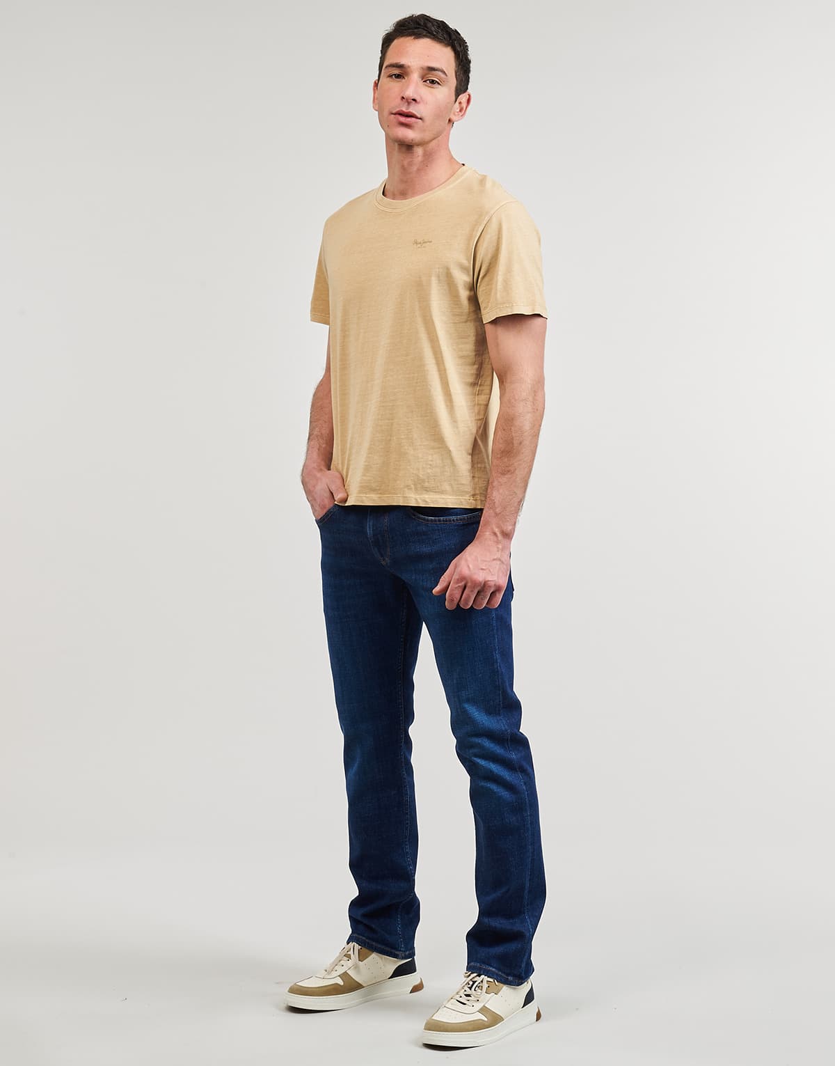 Men's T-Shirts Pepe Jeans Beige