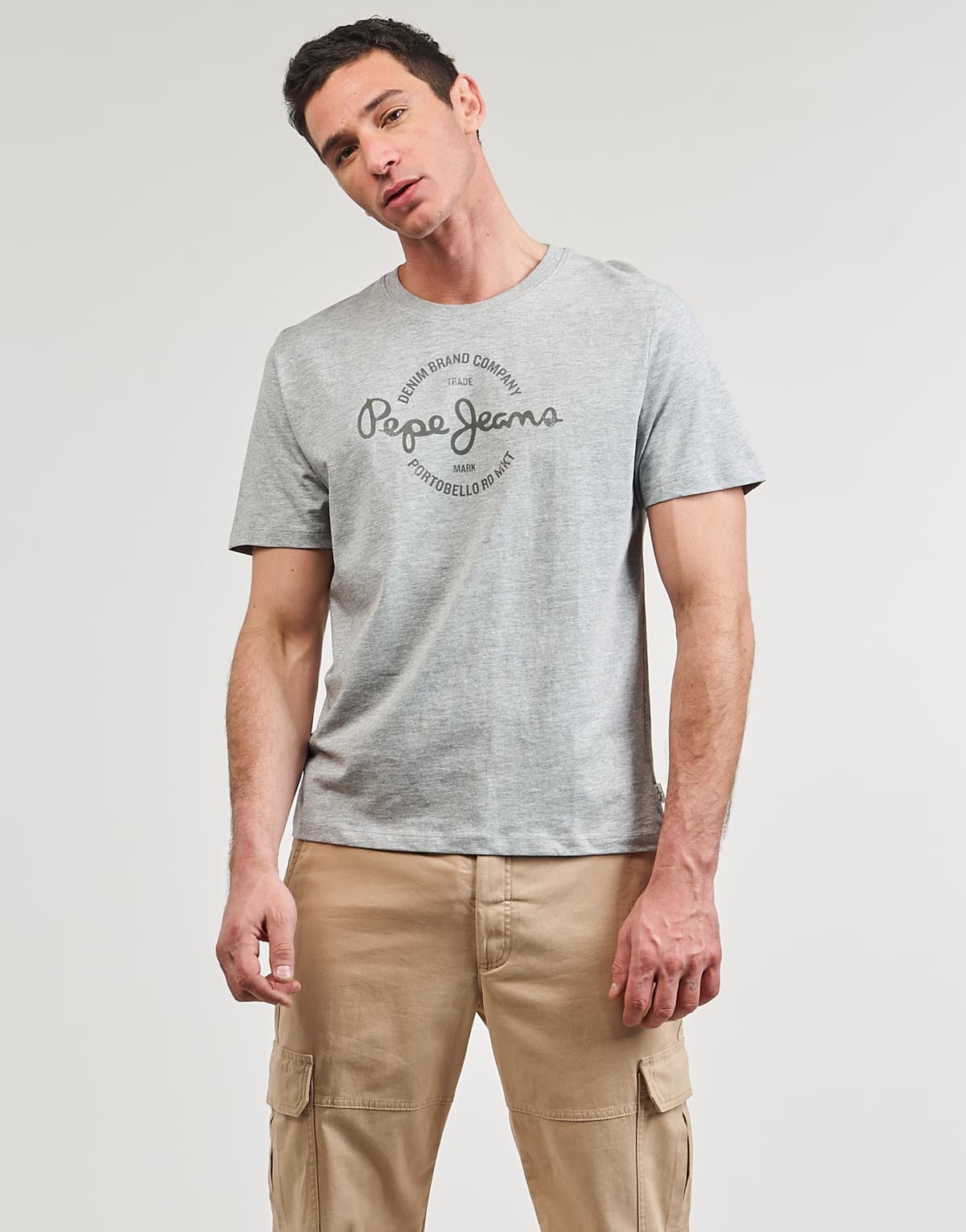 Men's T-Shirts Pepe Jeans Gray