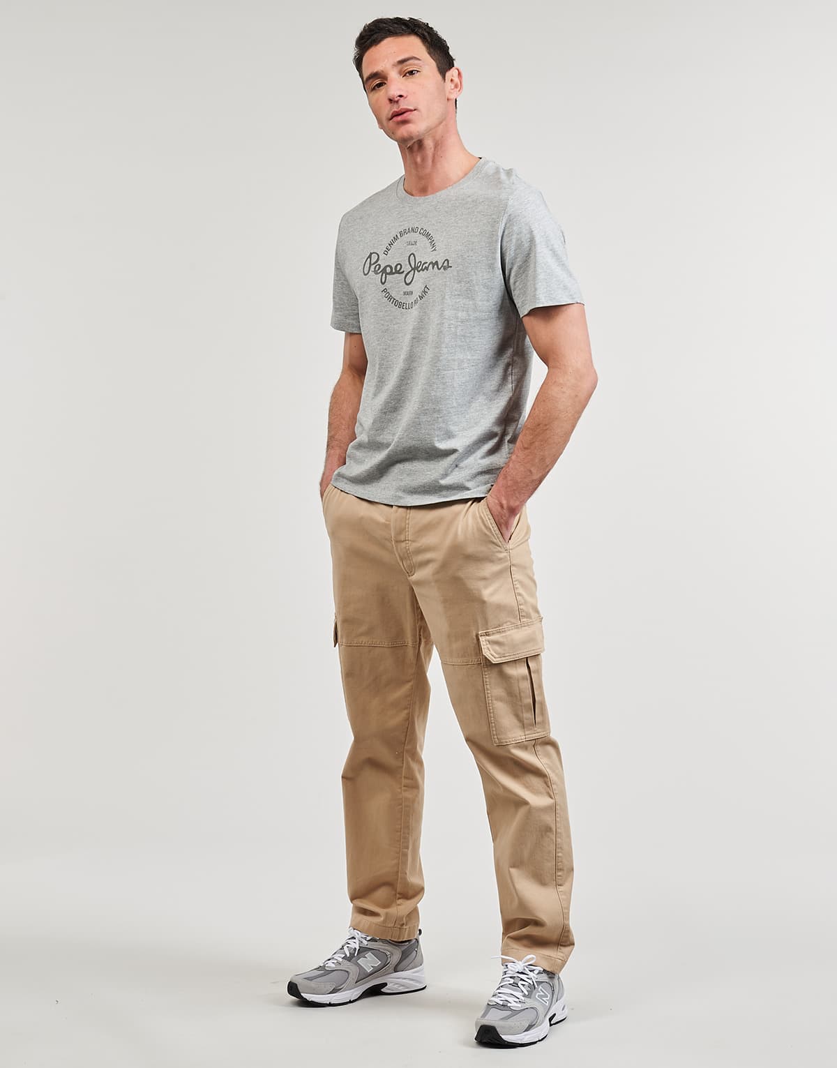 Men's T-Shirts Pepe Jeans Gray