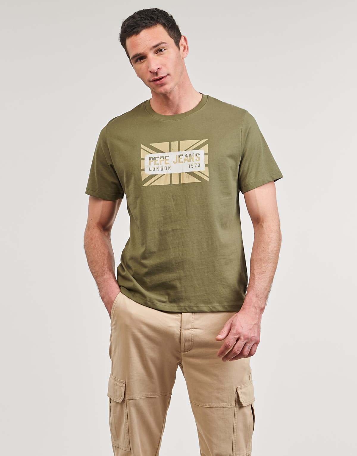 Men's T-Shirts Pepe Jeans Khaki