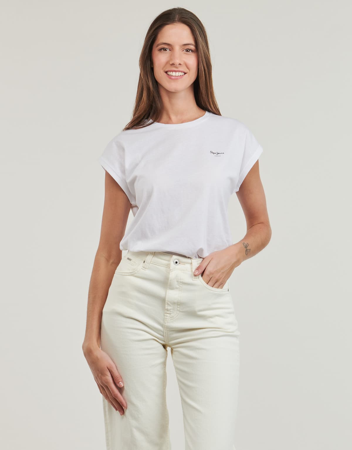 Women's T-Shirts Pepe Jeans White
