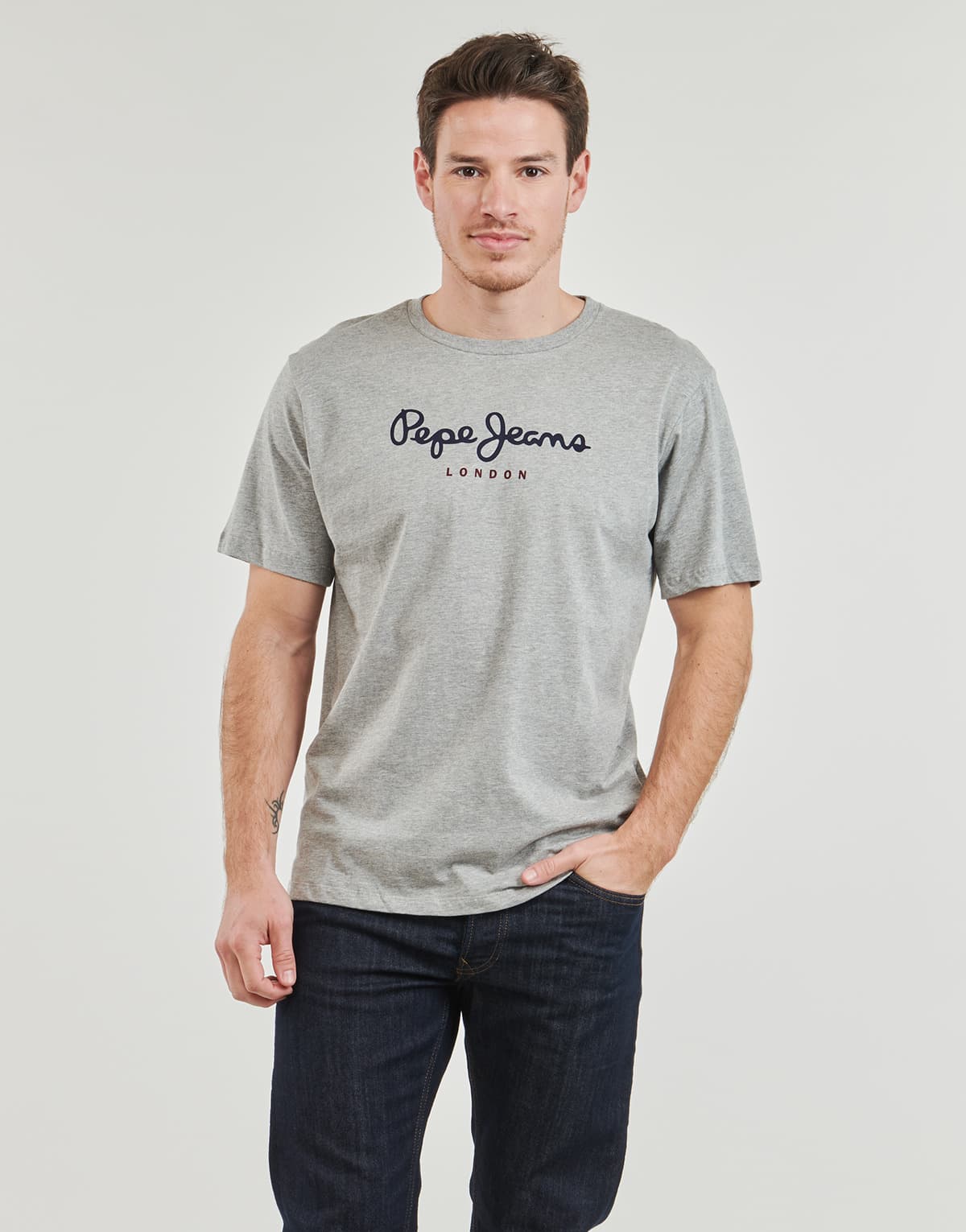 Men's T-Shirts Pepe Jeans Gray