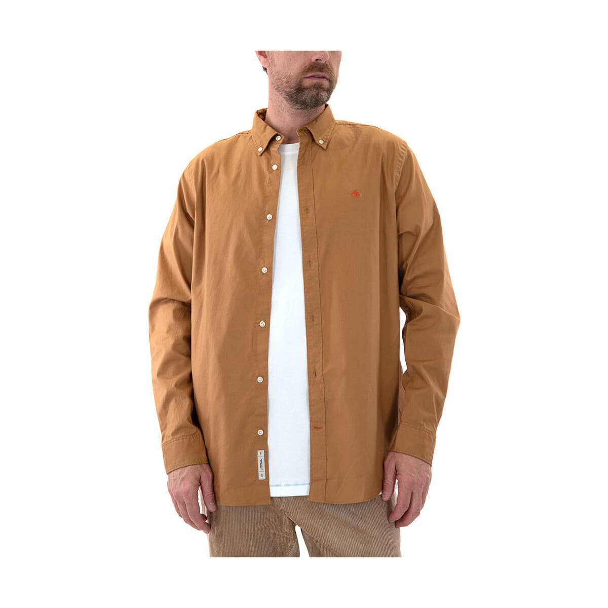 Πουκάμισο με μακριά μανίκια Scotch & Soda ESSENTIAL SOLID OXFORD SHIRT MEN SCOTCH SODA