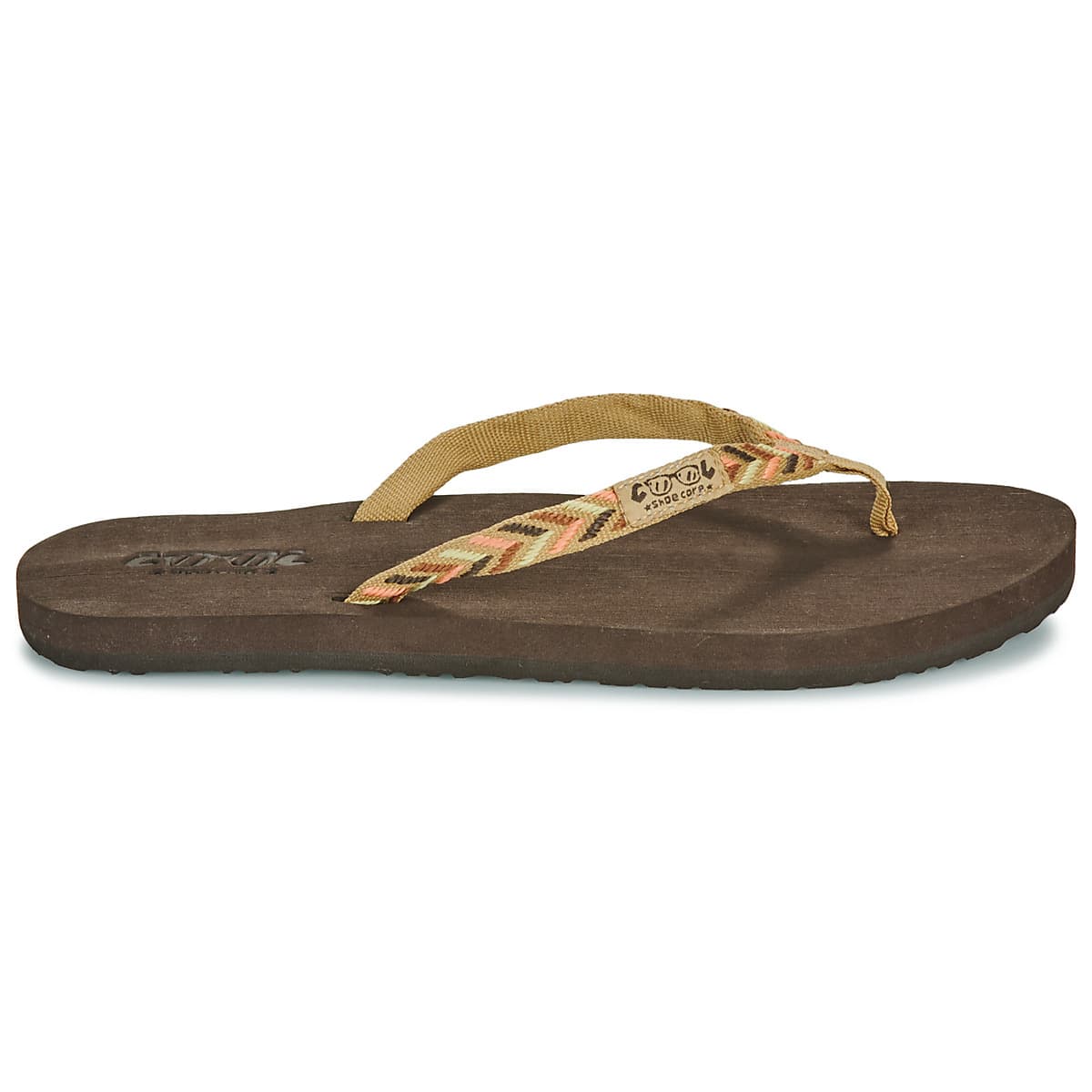 Women's Flip Flops Cool shoe Brown