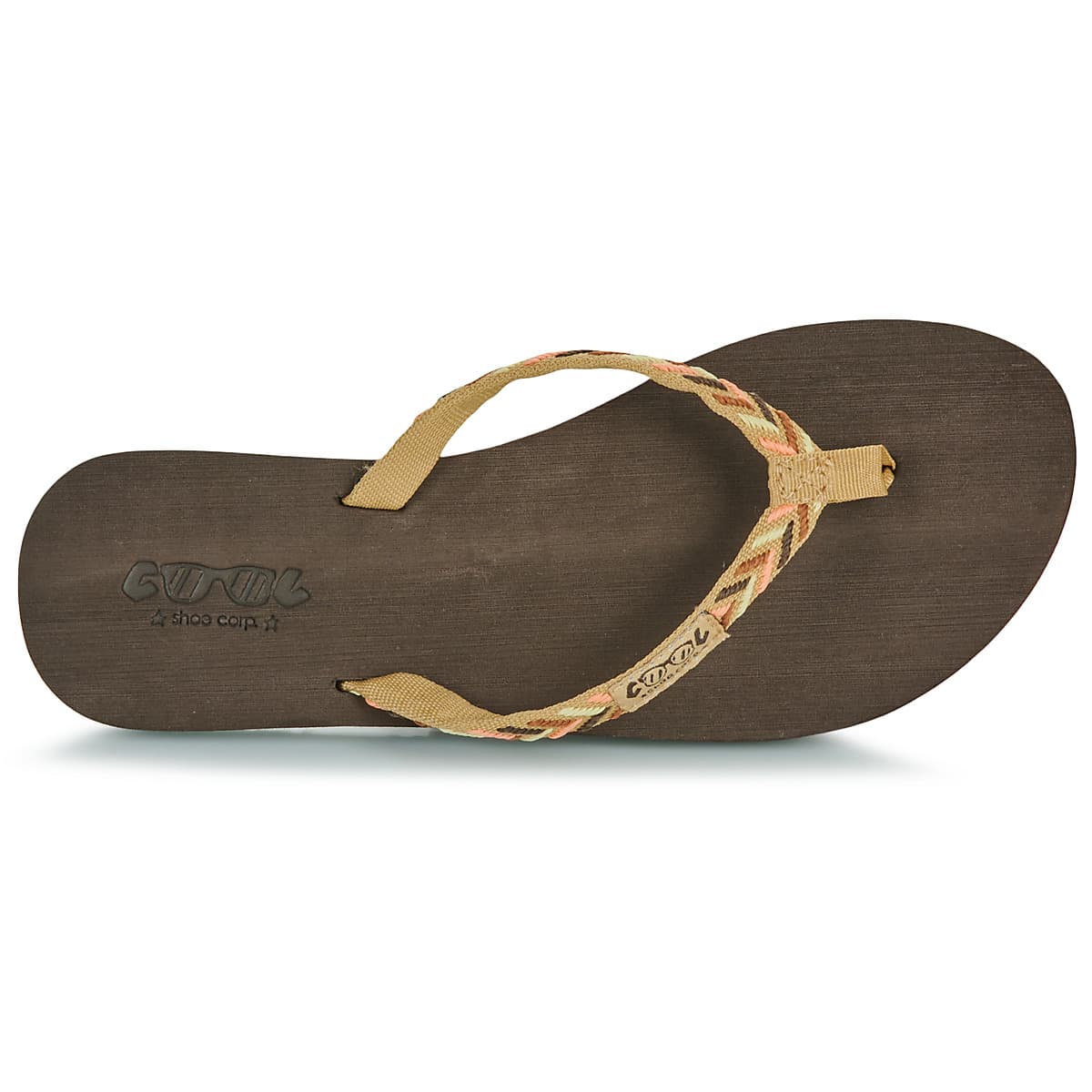 Women's Flip Flops Cool shoe Brown