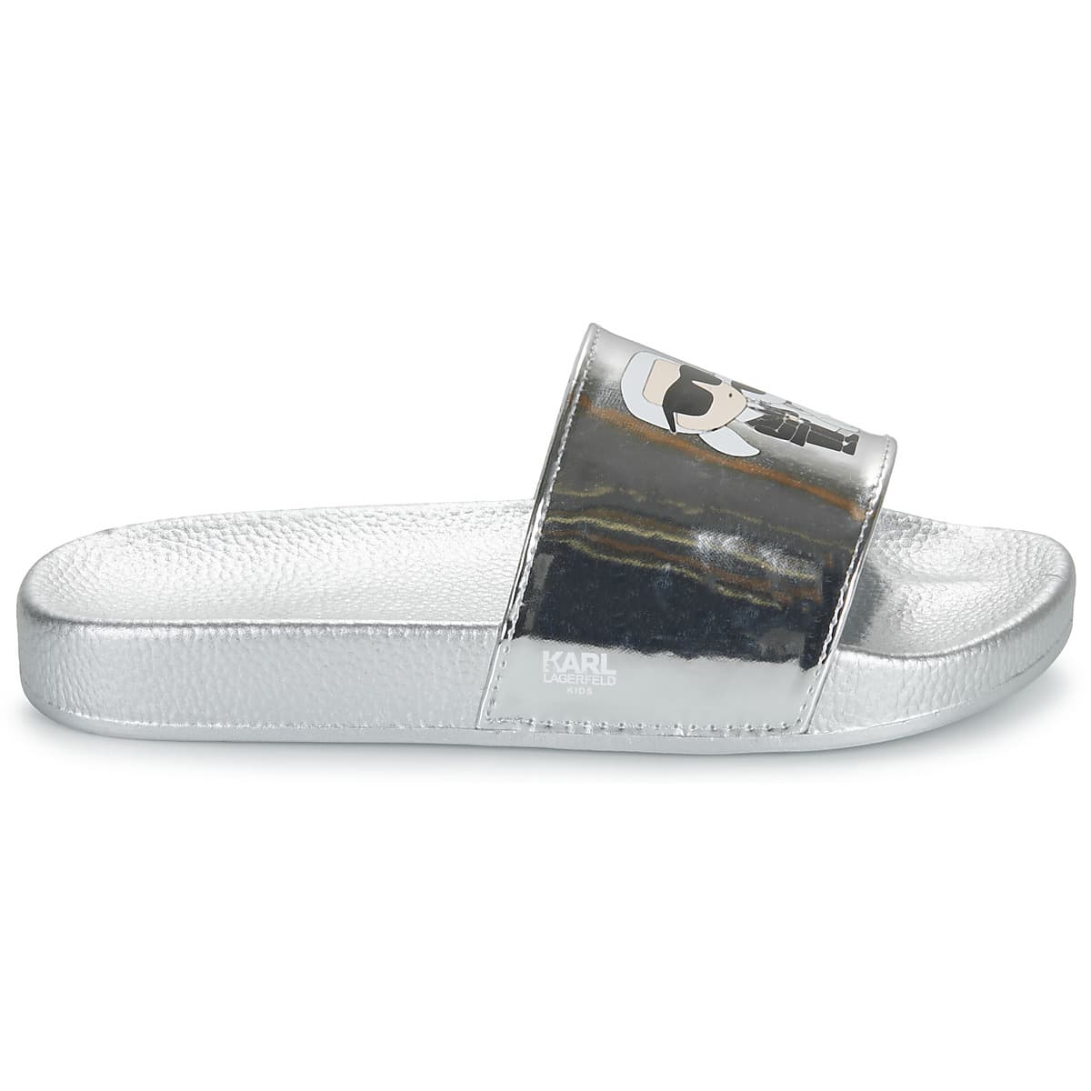 Girls' Flip Flops Karl Lagerfeld Silver