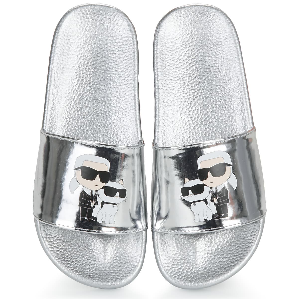 Girls' Flip Flops Karl Lagerfeld Silver
